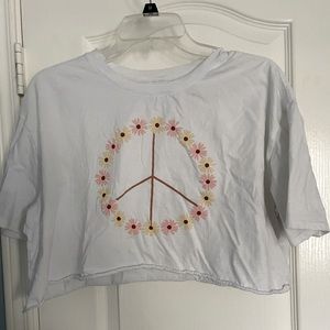 Arizona Cropped Peace Sign Tee
